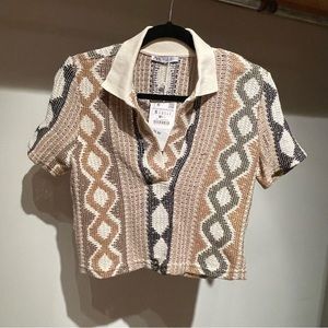 Zara printed top
